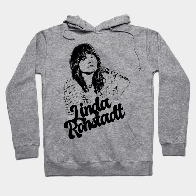 Linda Ronstadt 80s style classic Hoodie by Hand And Finger